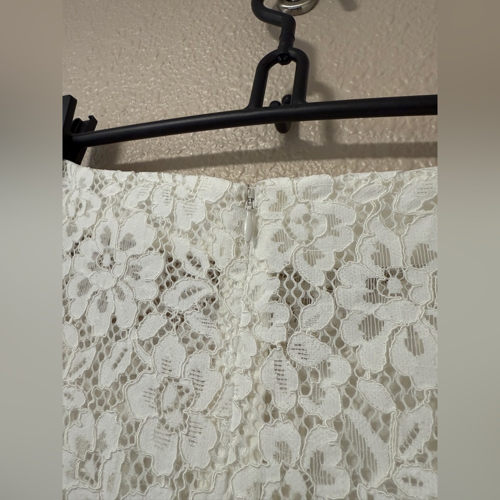 NWOT Proenza Schouler Jasmine White Lace Maxi Skirt Sheer Lined EffortlessChic 4 - Picture 12 of 14